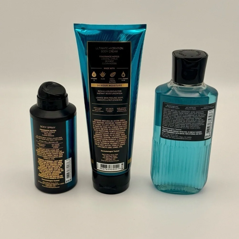 Bath and Body Works Atlantic Men’s Body Care Gift Set NWT